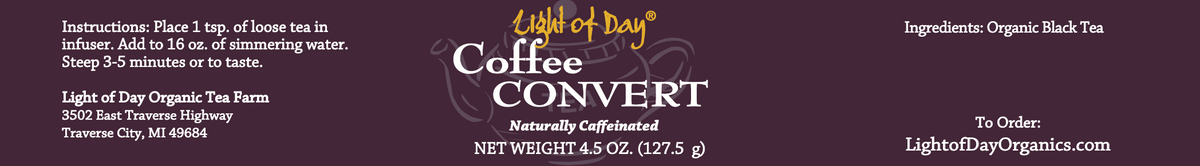 Coffee Convert (Black Tea, Caffeinated)