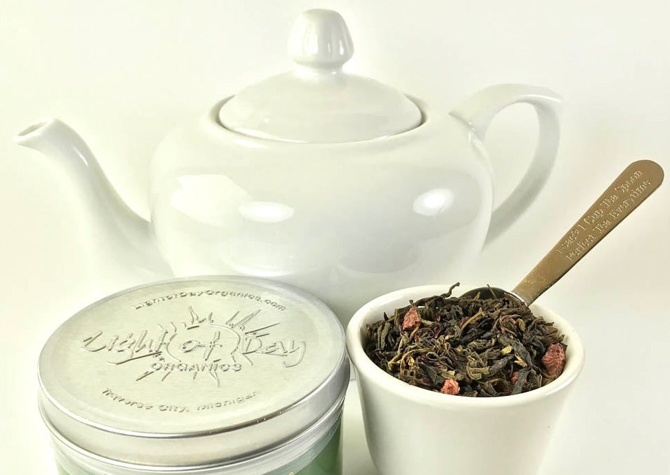 Red Raspberry Green (Green Tea, Caffeinated, Chakra #1)